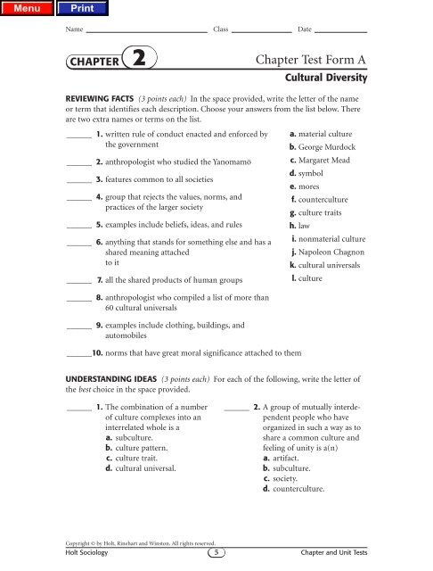 cultural universals examples