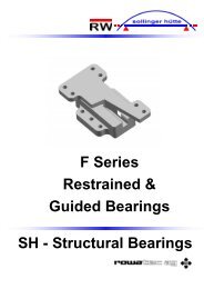 F Series Restrained & Guided Bearings SH ... - Rowatec AG