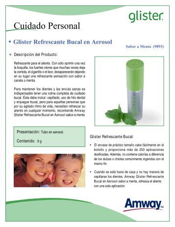 Glister Refrescante Bucal - Amway