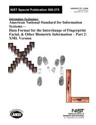 ANSI/NIST-ITL 2-2008 - National Institute of Standards and ...