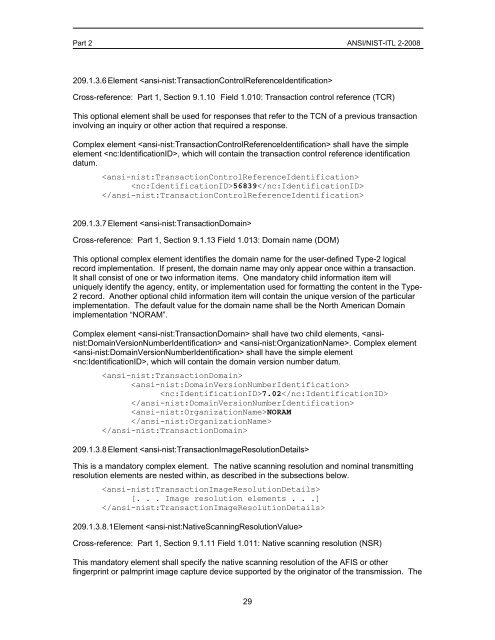 ANSI/NIST-ITL 2-2008 - National Institute of Standards and ...