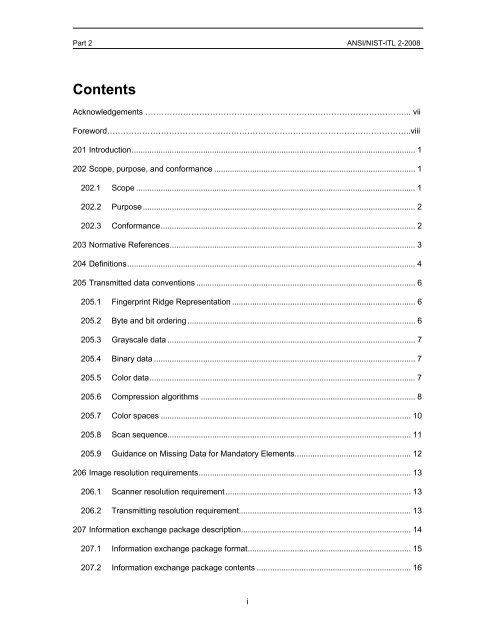 ANSI/NIST-ITL 2-2008 - National Institute of Standards and ...