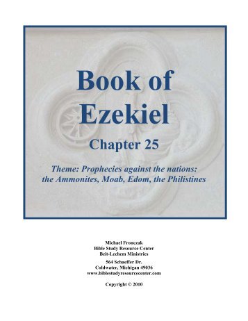 Book of ezekiel bible study