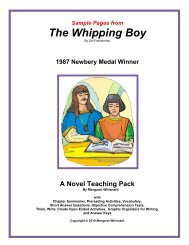 Sample Pages from The Whipping Boy