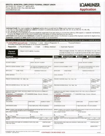 employees application form