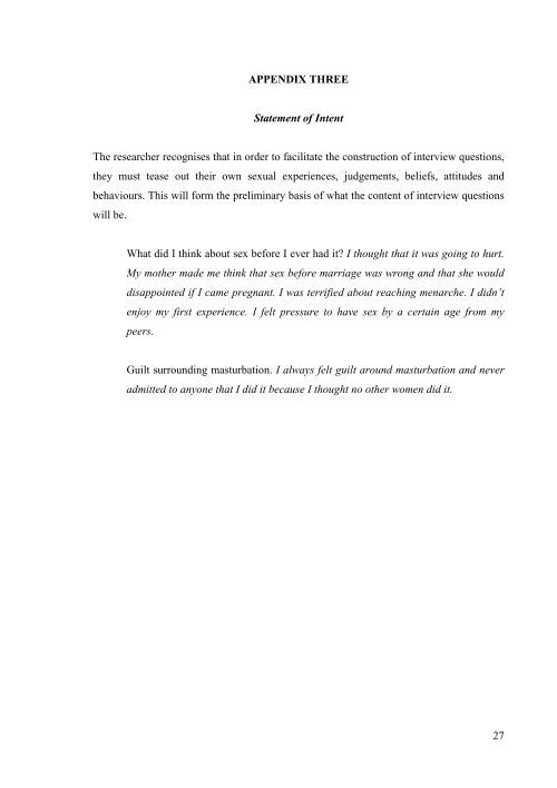 APPENDIX FIVE Letter to C