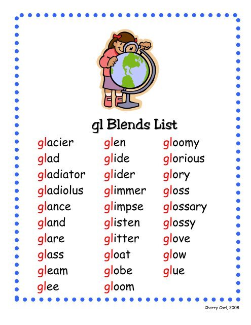 gl Blends List - Carl's Corner