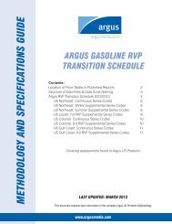 Argus Gasoline RVP Transition Schedule - Argus Media