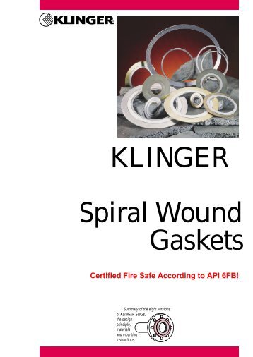 KLINGER Spiral Wound Gaskets - Klinger Danmark A/S