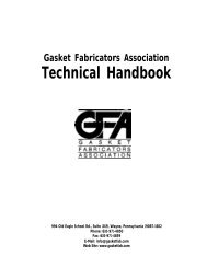 Technical Handbook - Gasket Fabricators Association