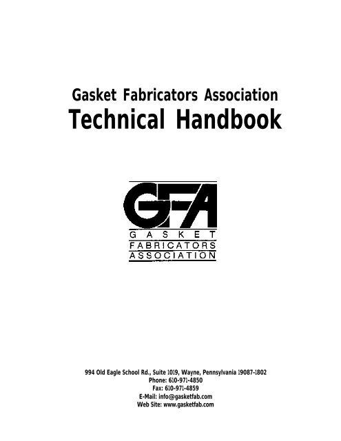 Technical Handbook - Gasket Fabricators Association