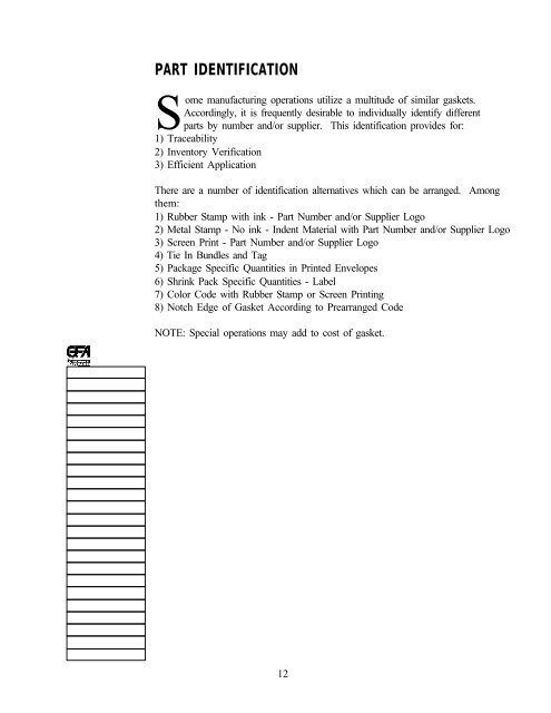 Technical Handbook - Gasket Fabricators Association