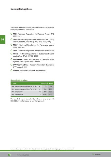 04-035-042 Corrugated gaskets.pmd - Kempchen.de