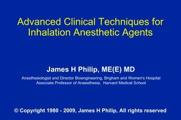 Advanced Clinical Techniques for Inhalation Anesthetic Agents