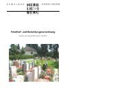 Friedhof- und Bestattungsverordnung - Gemeinde Herrliberg