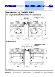 Fahrbahnübergang Typ WSF 80-CH - Rowatec AG