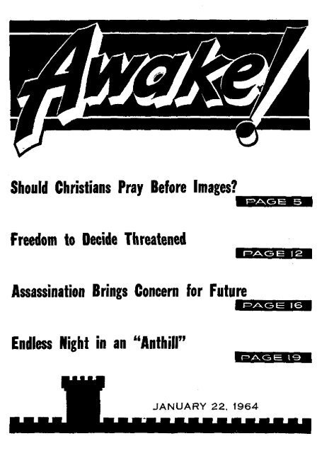 1964 Awake! - Theocratic Collector.com