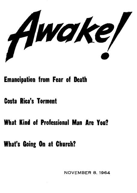 1964 Awake! - Theocratic Collector.com