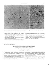 Disseminated coccidiosis in short-beaked echidnas (Tachyglossus ...