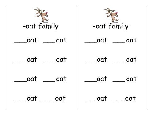 oat FAMILY Set - Word Way