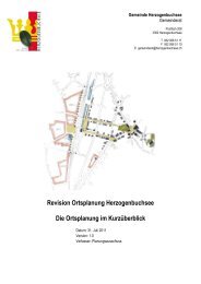Revision Ortsplanung Herzogenbuchsee Die Ortsplanung im ...