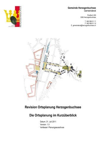 Revision Ortsplanung Herzogenbuchsee Die Ortsplanung im ...