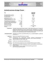 Umkehrosmose-Anlage Power - Burkhalter AG