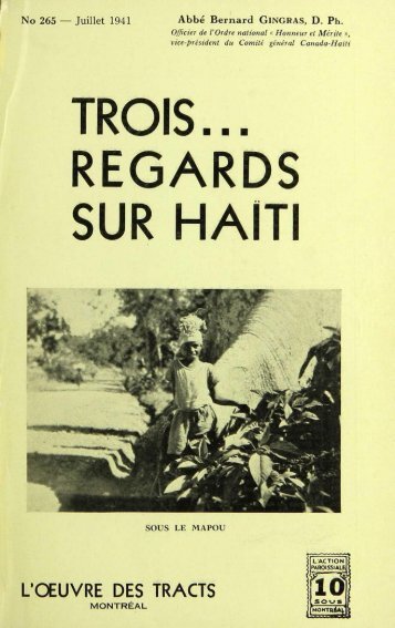 Trois... regards sur Haïti / abbé Bernard Gingras...