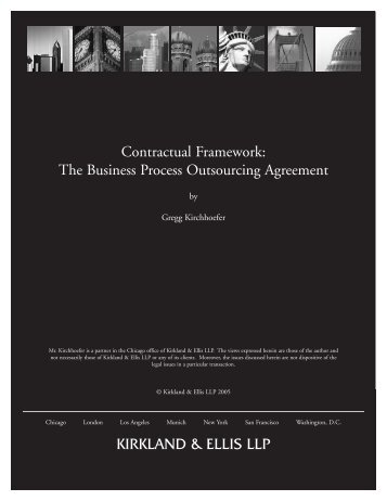 The Business Process Outsourcing Agreement - The Outsourcing ...