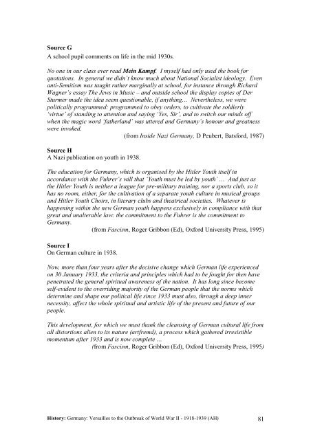 PDF file: History - Advanced Higher - Germany - Education Scotland