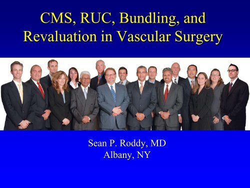 CMS, RUC, Bundling, and Revaluation in Vascular Surgery