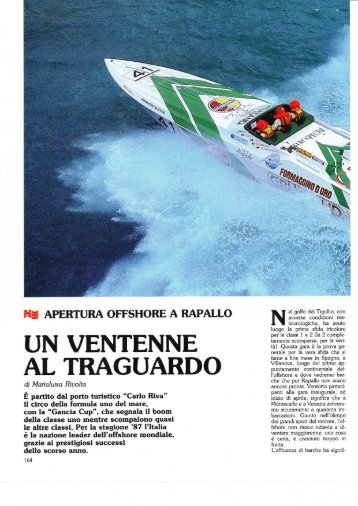 AL TRAGUARDO - Powerboat Archive