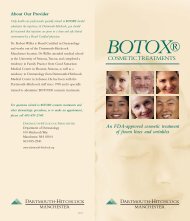 DH Botox Brochure - Dartmouth-Hitchcock