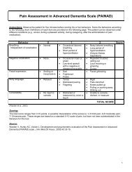 Pain Assessment in Advanced Dementia (PAINAD ... - Primaris