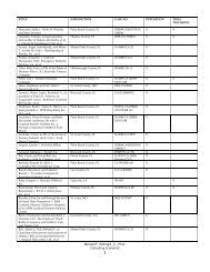 Updated Case Listing -- (165 Kb PDF File) - Bernard F. Pettingill, Ph.D.