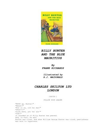 billy bunter and the blue mauritius charles skilton ltd london - Friardale