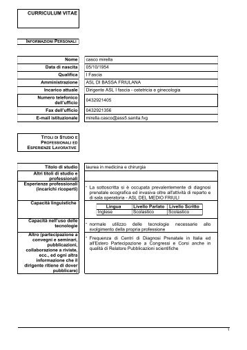 curriculum vitae