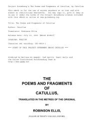 The Project Gutenberg eBook of The Poems and Fragments of ...