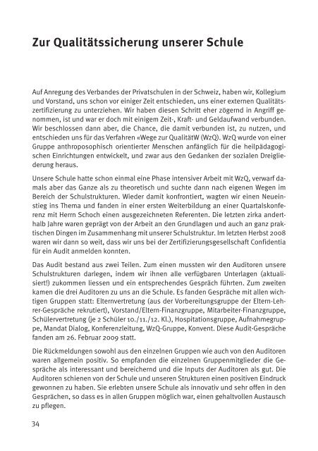 Sommer - Rudolf Steiner Schule Zürcher Oberland