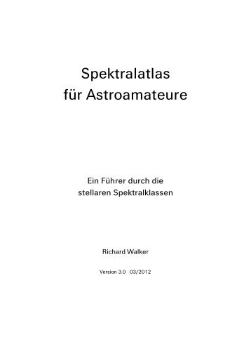 Spektralatlas für Astroamateure - UrsusMajor