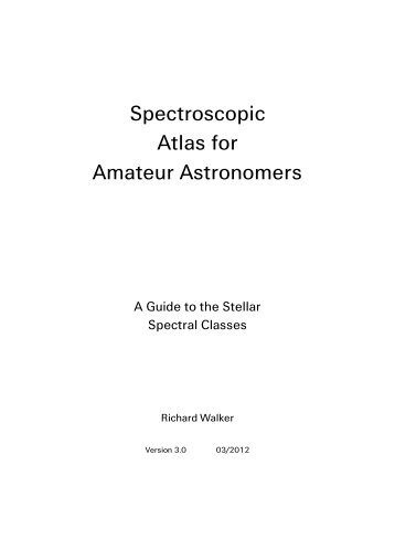 Spectroscopic Atlas for Amateur Astronomers - UrsusMajor