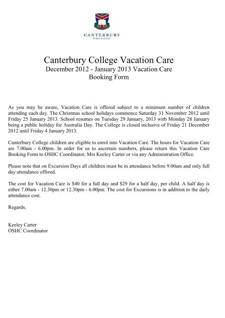 What's On - Canterbury College