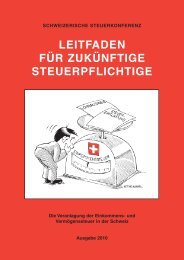 DIE VERANLAGUNG DER EINKOMMENS - rt immobilien treuhand ag