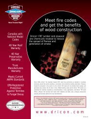 Dricon FRT wood Technical Information - Buy LEED Lumber