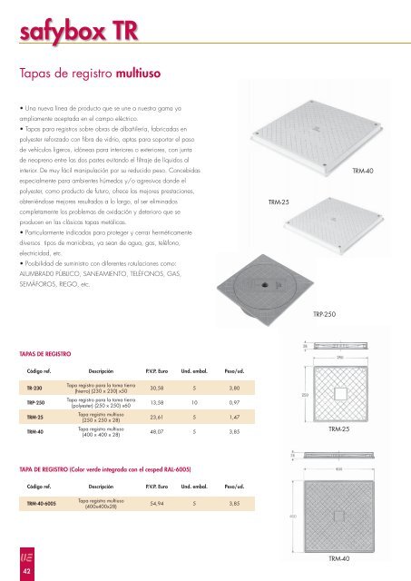 tarifas generales - envolventes poliester,fabricantes material ...