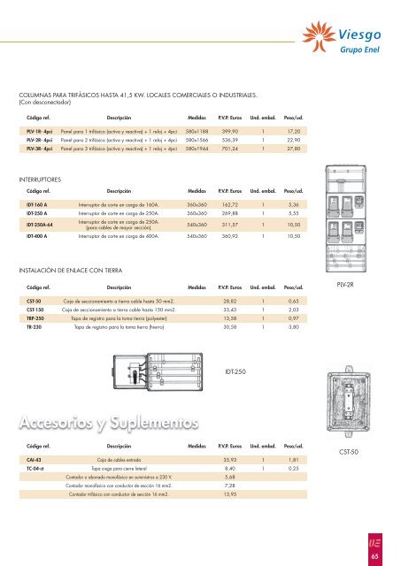 tarifas generales - envolventes poliester,fabricantes material ...