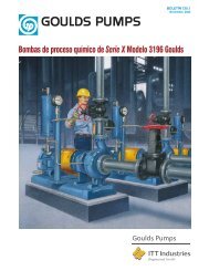 Bombas de proceso químico de Serie X Modelo 3196 Goulds