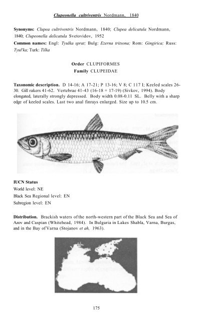 black sea red data book - Department of Biology