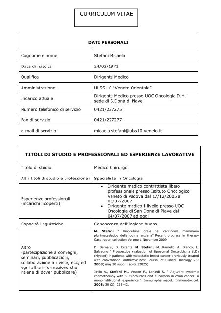 Curriculum Vitae