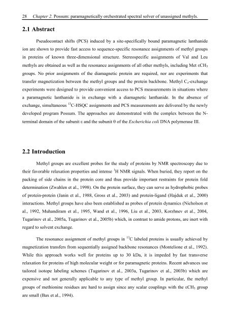 Thesis Title: Subtitle - NMR Spectroscopy Research Group